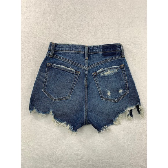 NWT Abercrombie & Fitch Shorts Womens 25, 0 High Rise Mom Short Distressed - Picture 4 of 9